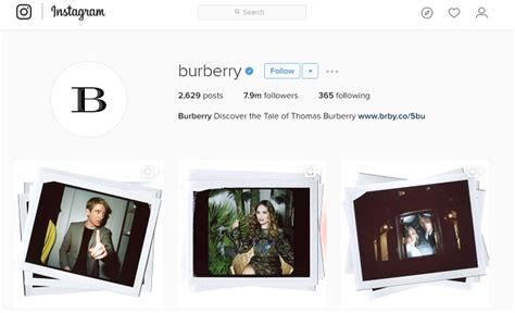 burberry 相片|Burberry instagram page.